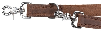 Trixie Hondenriem Rustic Verstelbaar Vetleer Donkerbruin 200X1,2 Cm