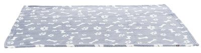 Trixie Hondendeken Kenny Fleece Bot / Pootjes Blauw 75X50 Cm