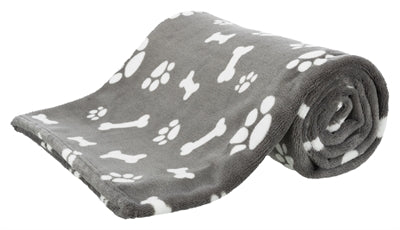 Trixie Hondendeken Kenny Fleece Bot / Pootjes Grijs 75X50 Cm