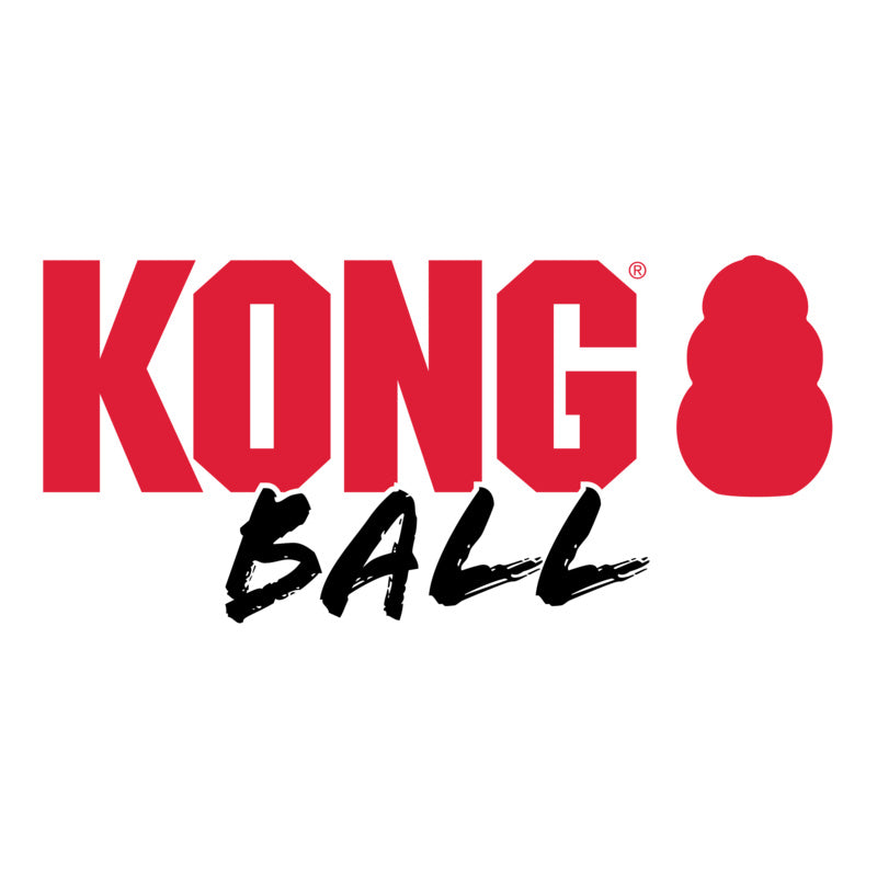 Kong Extreme Bal Met Touw Zwart / Wit 7,5X7,5X7,5 Cm