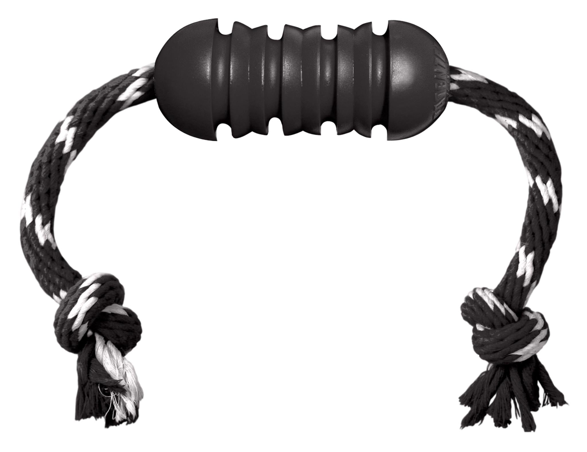 Kong Extreme Dental Met Touw Zwart / Wit 12X5X5 Cm