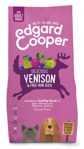 Edgard & Cooper Adult Verse Hert / Scharreleend Graanvrij 2,5 Kg