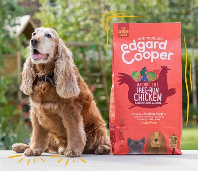 Edgard & Cooper Senior Verse Scharrelkip / Noorse Zalm Graanvrij 7 Kg