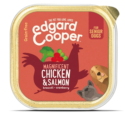 Edgard & Cooper Senior Kip / Zalm Kuipje Graanvrij 11X150 Gr