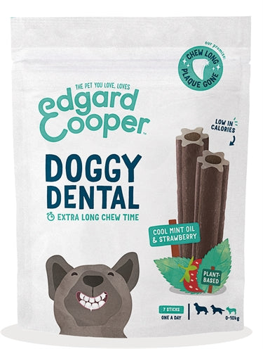 Edgard & Cooper Dental Sticks Aardbei / Mint S 7 St 105 Gr