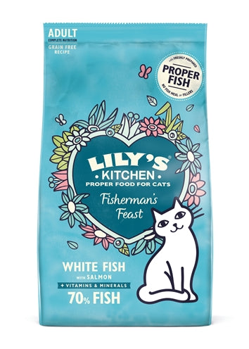 Lily's Kitchen Cat White Fish / Salmon 800 Gr