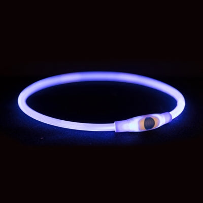 Trixie Lichtgevende Halsband Usb Flash Light Oplaadbaar Tpu Multi 40X0,8 Cm