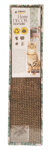 Croci Krabplank Homedecor Textuur Bladeren Groen 48X12,5X5 Cm