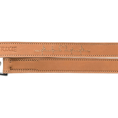 Trixie Hondenriem Rustic Heartbeat Verstelbaar Vetleer Bruin 200X2 Cm