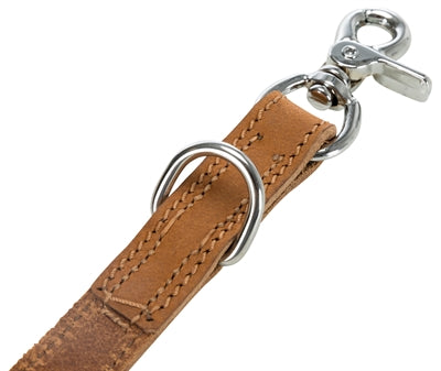 Trixie Hondenriem Rustic Heartbeat Verstelbaar Vetleer Bruin 200X2 Cm