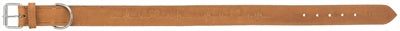 Trixie Halsband Hond Rustic Vetleer Heartbeat Bruin 38-47X4 Cm