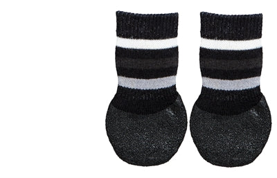 Trixie Hondensokken Anti-Slip Met Rubberlaag Rondom Zwart Xs-S 2 St