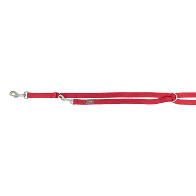Trixie Hondenriem Premium Verstelbaar Tweelaags Rood 200X1,5 Cm