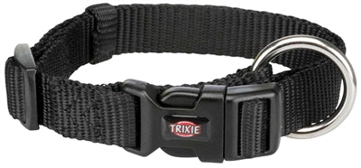 Trixie Halsband Hond Premium Zwart 25-40X1,5 Cm