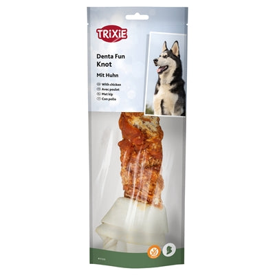 Trixie Denta Fun Knotted Chicken Chewing Bone 18 Cm 120 Gr