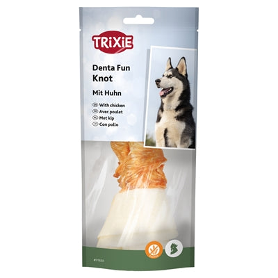 Trixie Denta Fun Knotted Chicken Chewing Bone 18 Cm 120 Gr