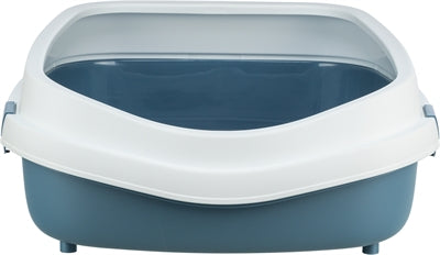 Trixie Kattenbak Primo Met Rand Blauw / Wit Xxl 71X56X25 Cm