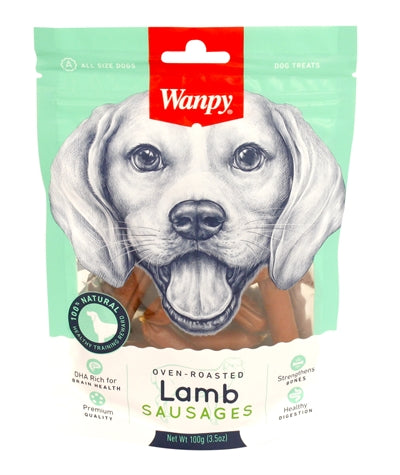 Wanpy Oven-Roasted Lamb Sausages 100 Gr
