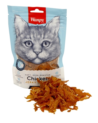 Wanpy Soft Oven-Roasted Chicken Jerky Strips 100 Gr