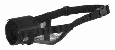 Trixie Muilkorf Polyester Met Gaas Inzet Zwart Xs-S 15-20 Cm