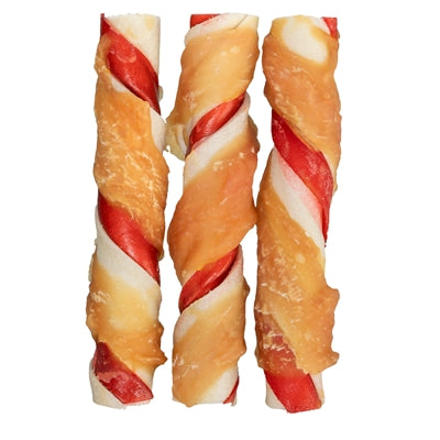Trixie Denta Fun Barbecue Chicken Chewing Rolls 12 Cm 3 St 105 Gr