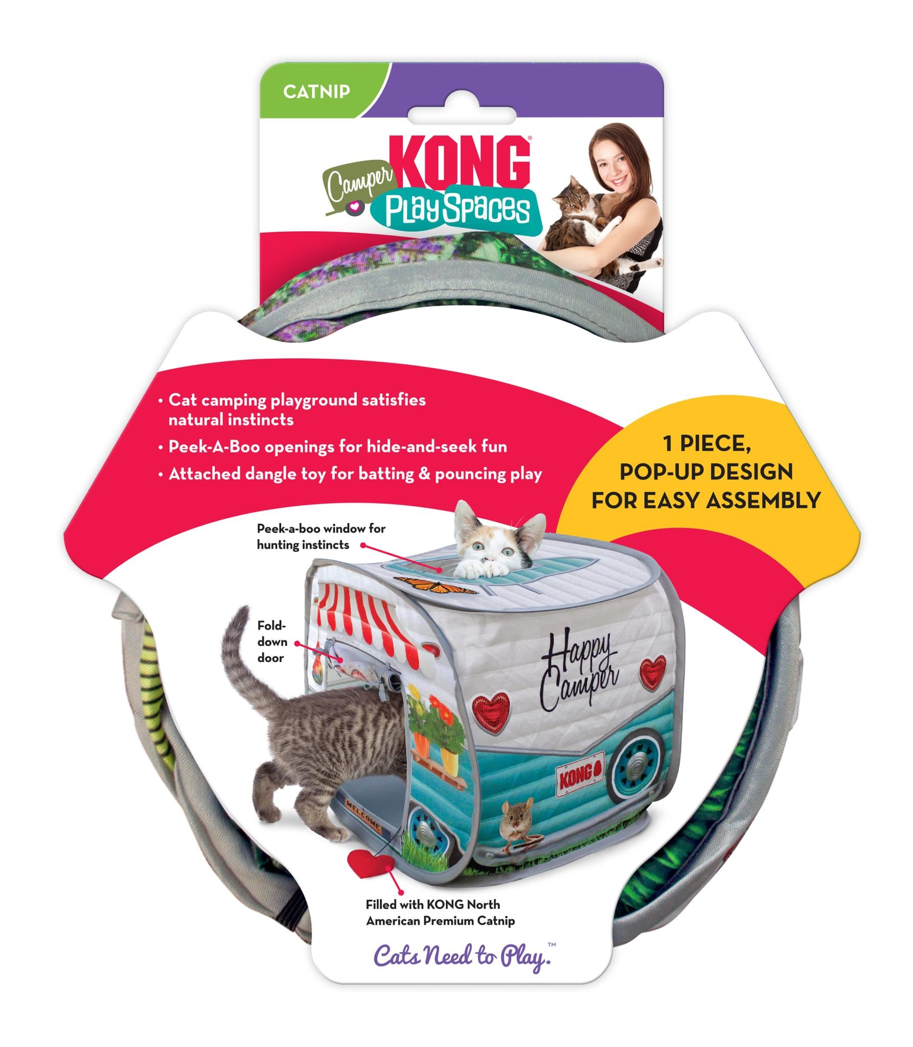 Kong Play Spaces Camper Kattentent 53,5X36X40 Cm