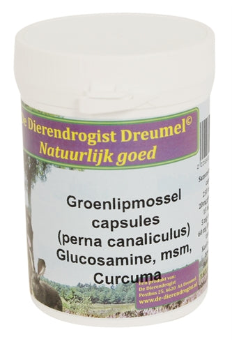 Dierendrogist Groenlipmossel Met Glucosamine / Msm / Curcuma 50 St