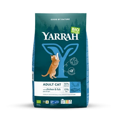Yarrah Cat Biologische Brokken Vis (Msc) Zonder Toegevoegde Suikers 2,4 Kg