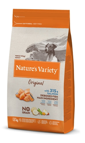 Natures Variety Original Adult Mini Salmon No Grain 1,5 Kg