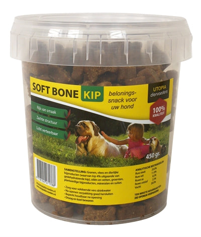 Utopia Diertotaal Soft Bones Kip 450 Gr