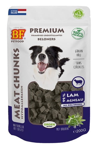 Bf Petfood Meat Chunks Lam 200 Gr