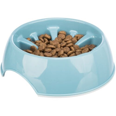 Trixie Voerbak Slowfeeding Kunststof / Tpr Assorti 16 Cm 300 Ml