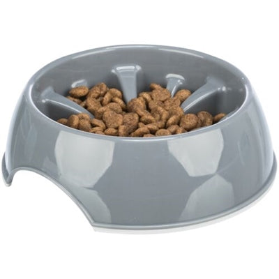 Trixie Voerbak Slowfeeding Kunststof / Tpr Assorti 16 Cm 300 Ml