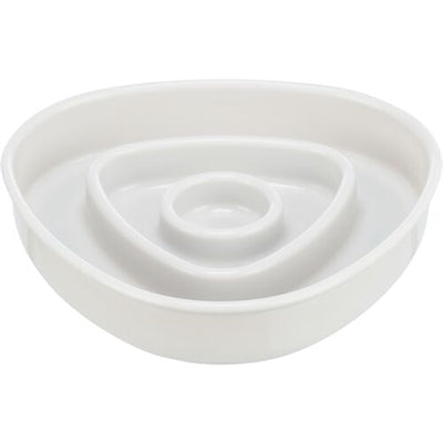 Trixie Voerbak Slowfeeding Kunststof / Tpr Grijs 15X15 Cm 350 Ml