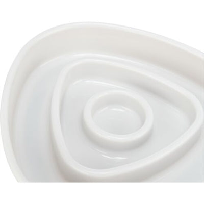 Trixie Voerbak Slowfeeding Kunststof / Tpr Grijs 15X15 Cm 350 Ml