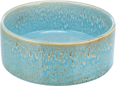 Trixie Voerbak / Drinkbak Keramiek Blauw 13X13 Cm 400 Ml