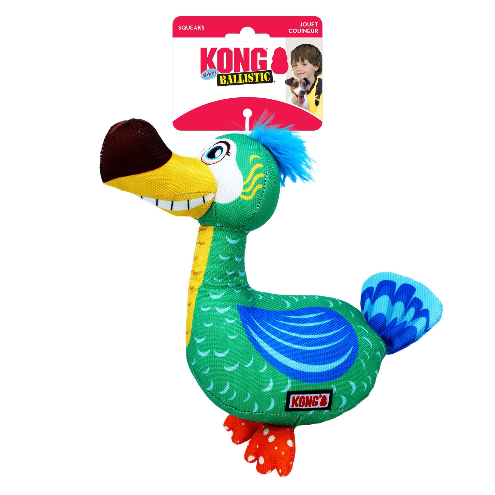 Kong Ballistic Vibez Vogel Assorti 25,5X11X32,5 Cm
