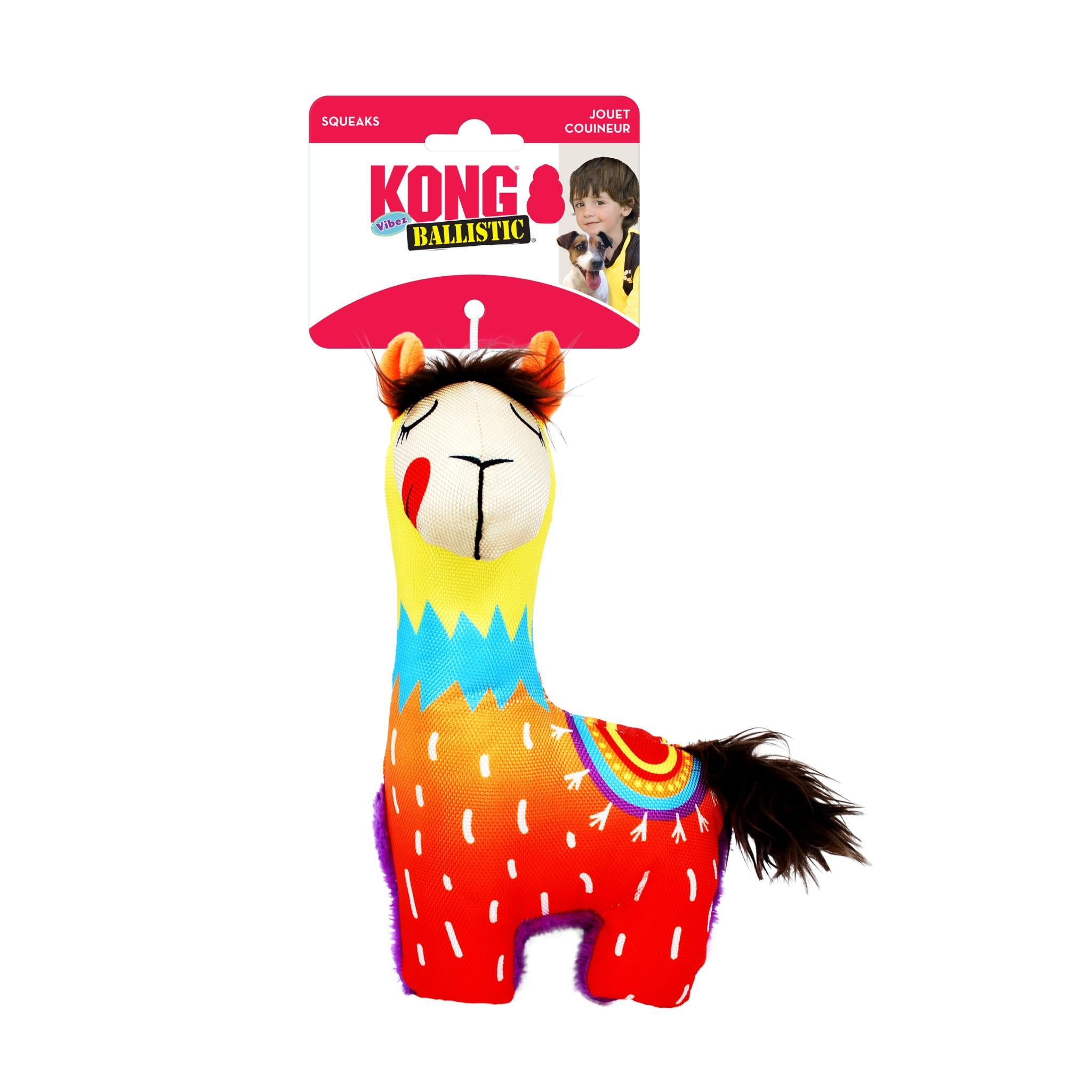 Kong Ballistic Vibez Lama Assorti 23X20,5X11 Cm