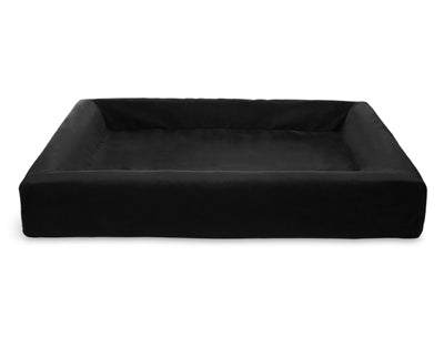 Bia Bed Royal Fluweel Hoes Hondenmand Zwart Bia-3 70X60X15 Cm
