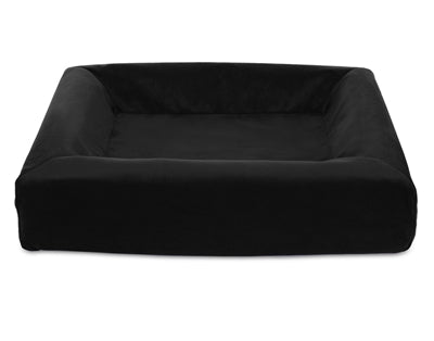 Bia Bed Royal Fluweel Hoes Hondenmand Zwart Bia-3 70X60X15 Cm