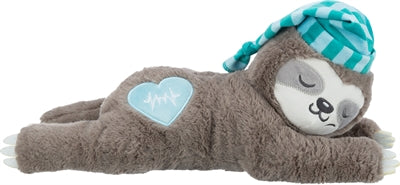 Trixie Pluche Luiaard Grijs Met Heartbeat Voor Puppy 34 Cm