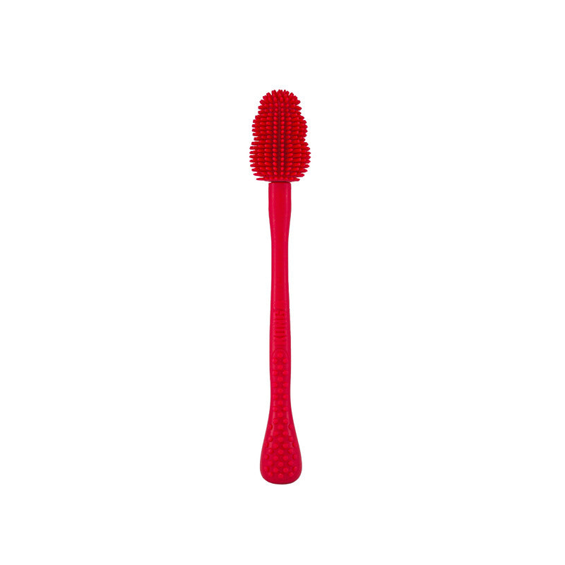 Kong Brush Schoonmaakborstel Rood 3X3X18 Cm