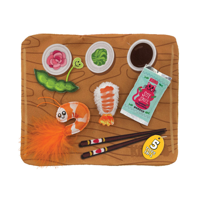 Kong Pull-A-Partz Sushi 26,5X21,5X2,5 Cm