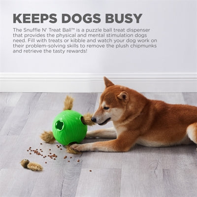 Outward Hound Nina Ottosson Dog Snuffle N' Treat Bal Groen 16X16X16 Cm