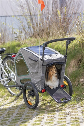 Trixie Fietskar Grijs / Salie 62X80-130X92 Cm