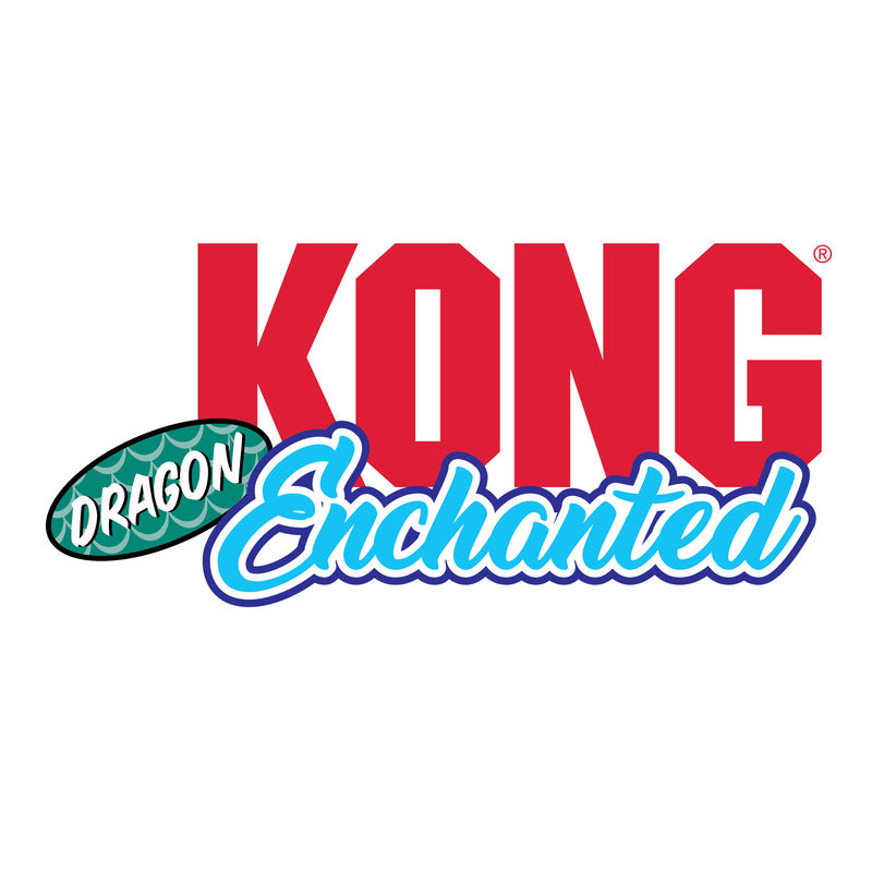 Kong Enchanted Dragon Blauw 11,5X11,5X7 Cm