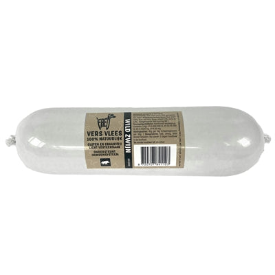 Freds Gestoomd Vers Vlees Worst Wild Zwijn Graan En Glutenvrij 900 Gr