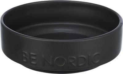 Trixie Be Nordic Voerbak Hond Keramiek / Rubber Zwart 16 Cm