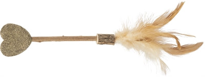 Trixie Matatabi Lolly Hart Catnip Kattenspeelgoed Met Veren 23 Cm