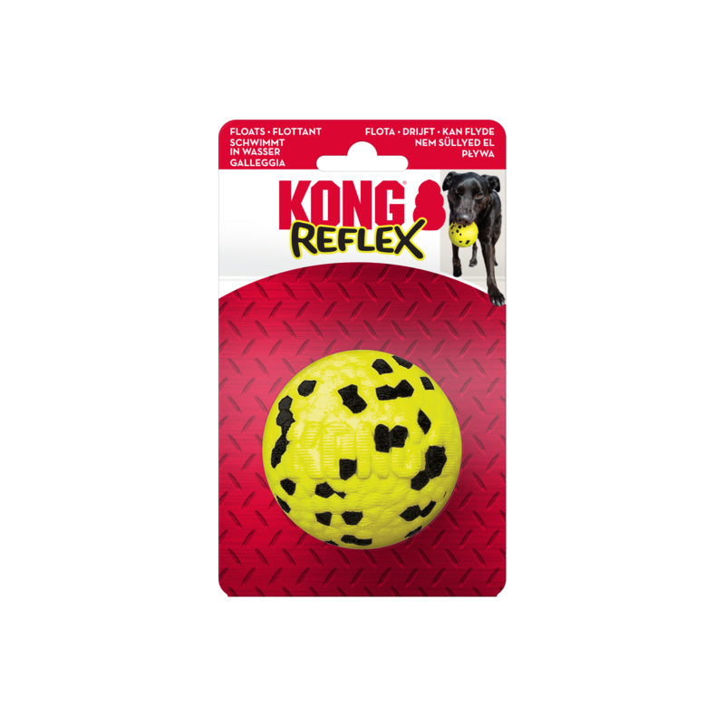 Kong Reflex Bal Geel 7X7X7 Cm